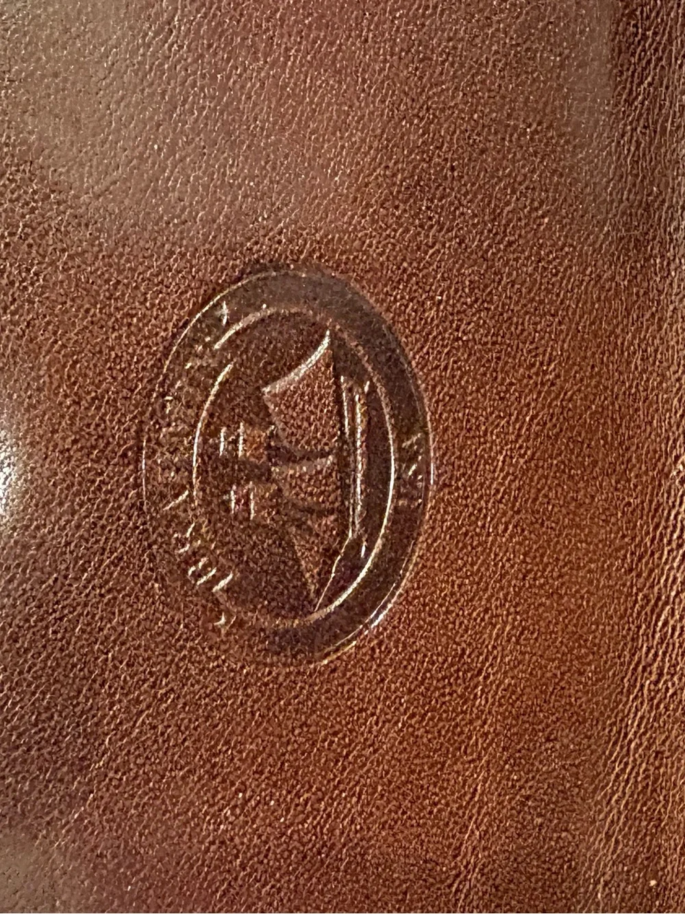 Brahmin Brown Woven Leather Checkbook Wallet